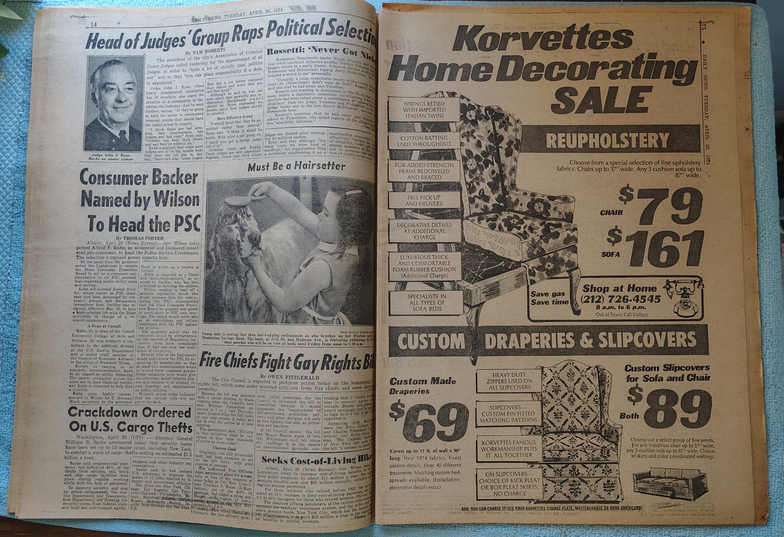 New York Daily News April 30 1974 Nixon Watergate Transcripts Kissinger USSR - Image 7