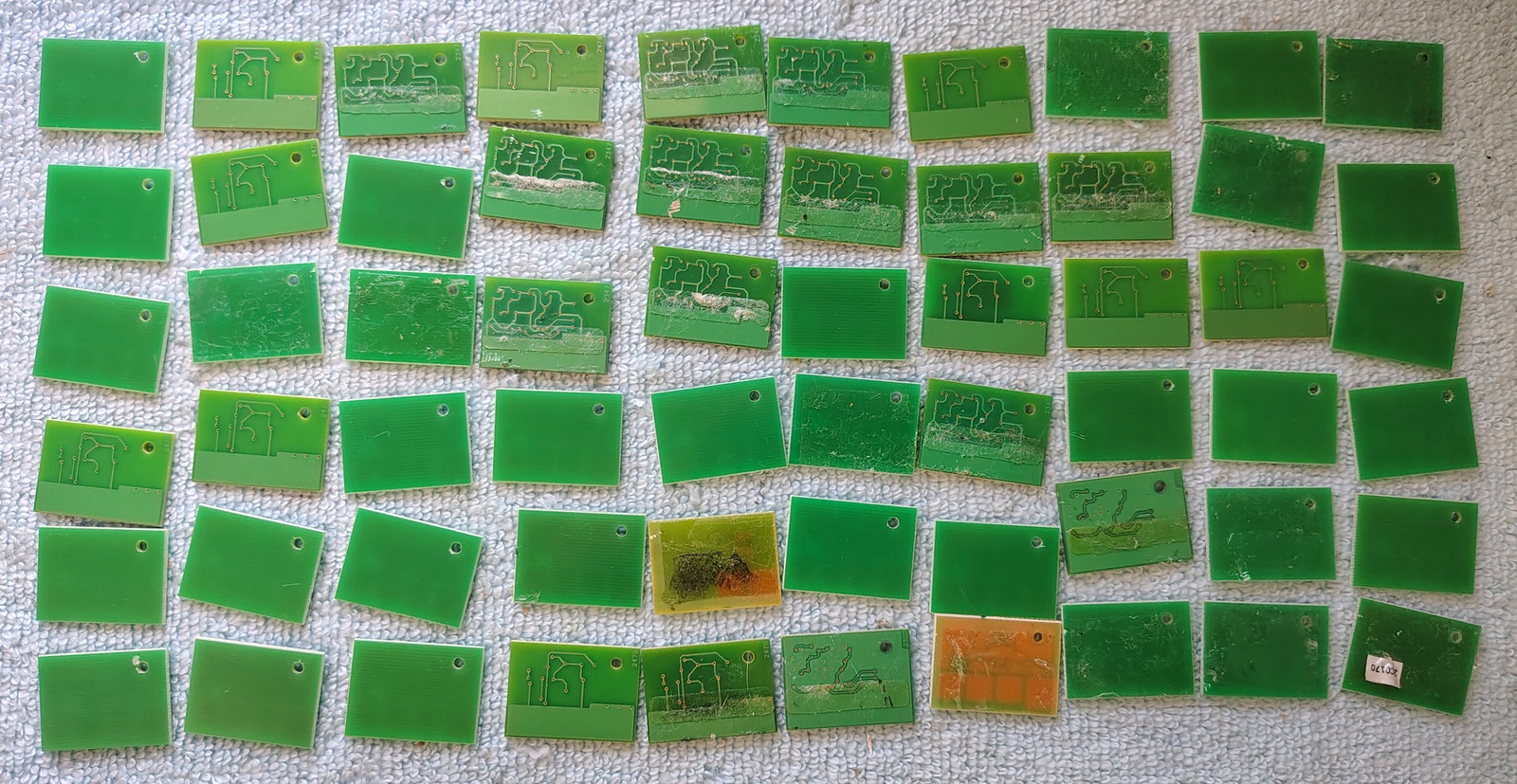 60x Toner Chip PCB Lot 4.7oz Printer Cartridge Smart Chips Gold Contact 2010s - Image 8