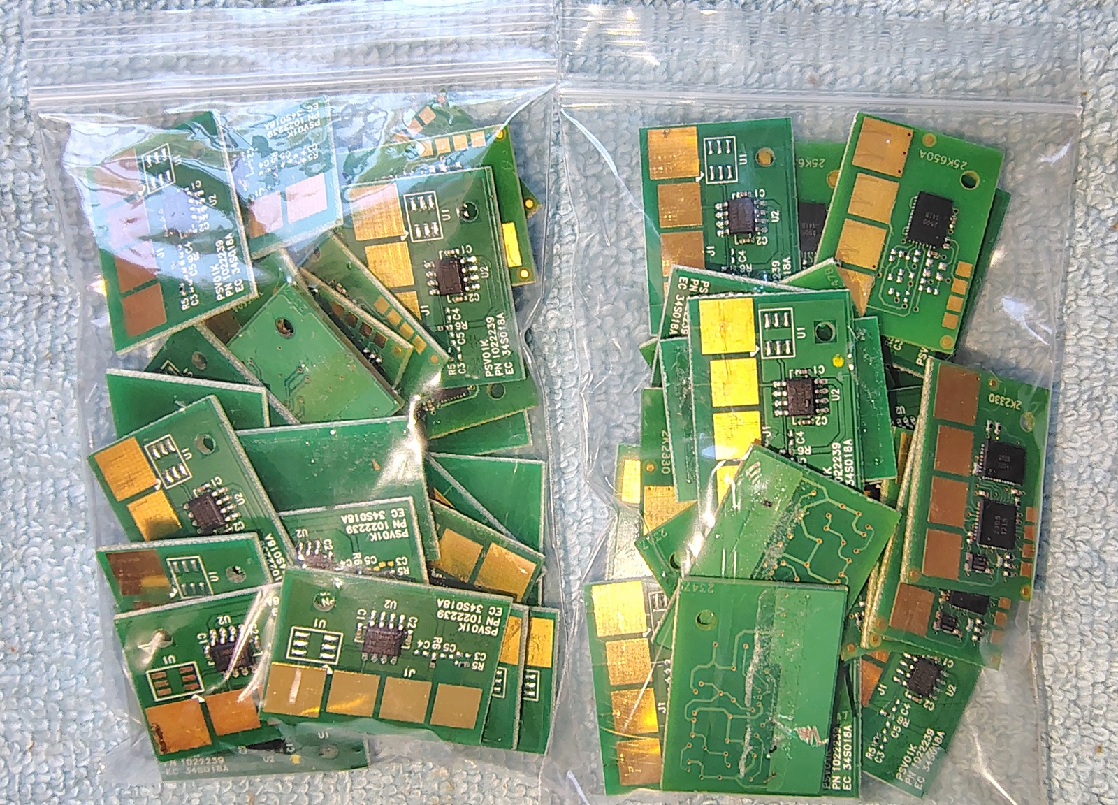 60x Toner Chip PCB Lot 4.7oz Printer Cartridge Smart Chips Gold Contact 2010s - Image 15