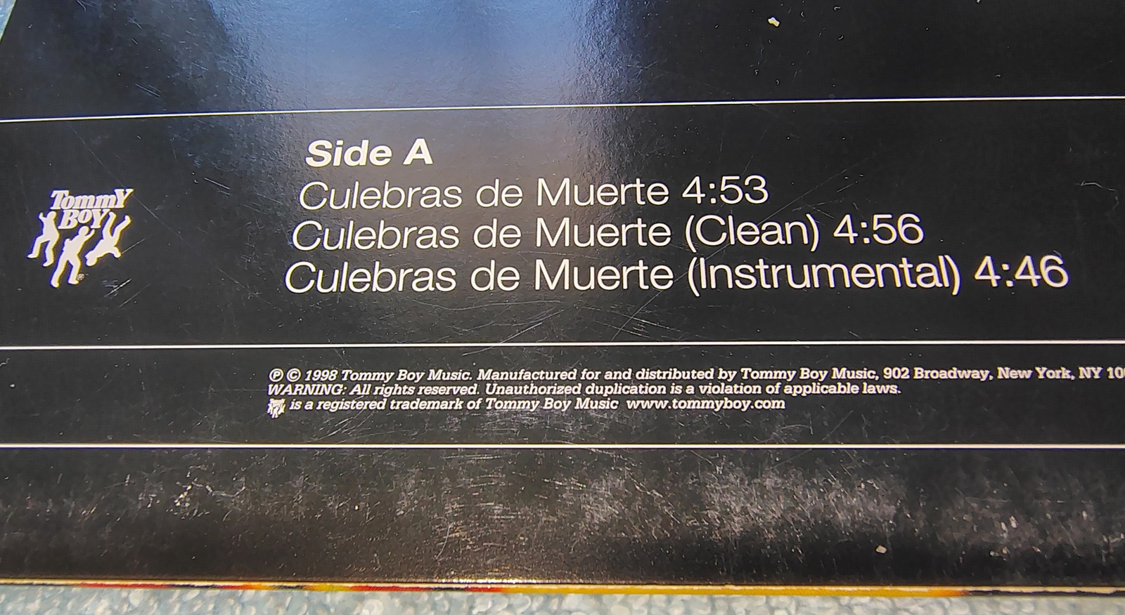 Deadly Snakes – Culebras de Muerte b/w Wild West Promo 12″ Vinyl (1998 Tommy Boy) - Image 8