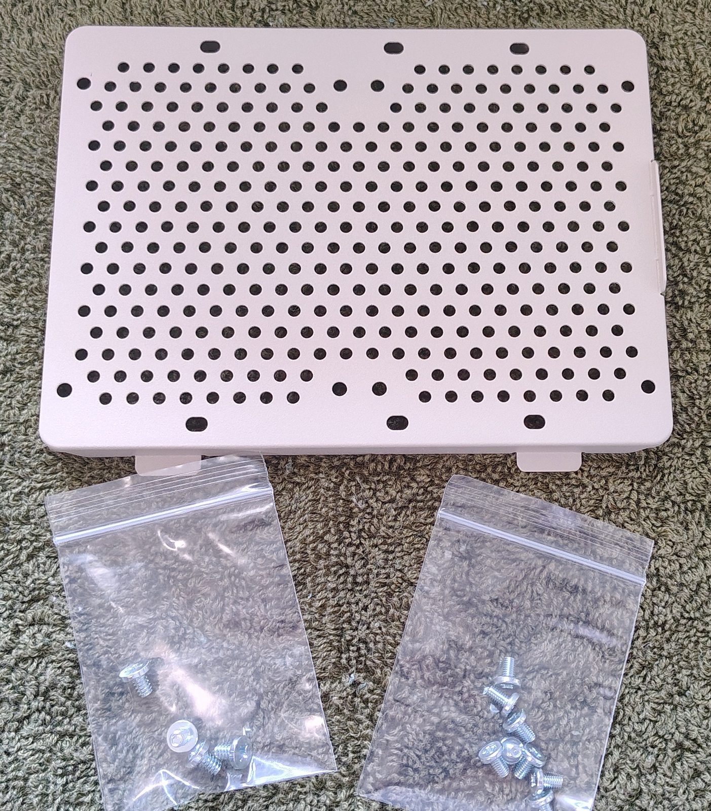 ASUS PA401 Wood Edition Steel Beige HDD SSD Mounting Bracket Plate Caddy, Screws