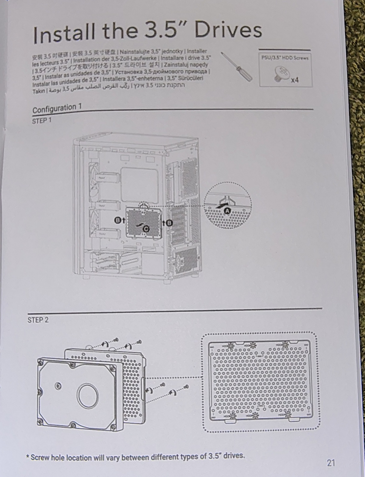 ASUS PA401 Wood Edition Steel Beige HDD SSD Mounting Bracket Plate Caddy, Screws - Image 15