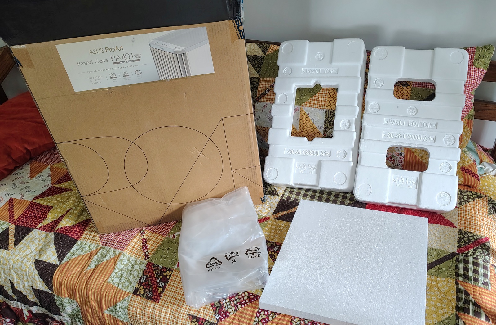 ASUS ProArt PA401 Wood Edition Original Box Foam Inserts & Packing Materials