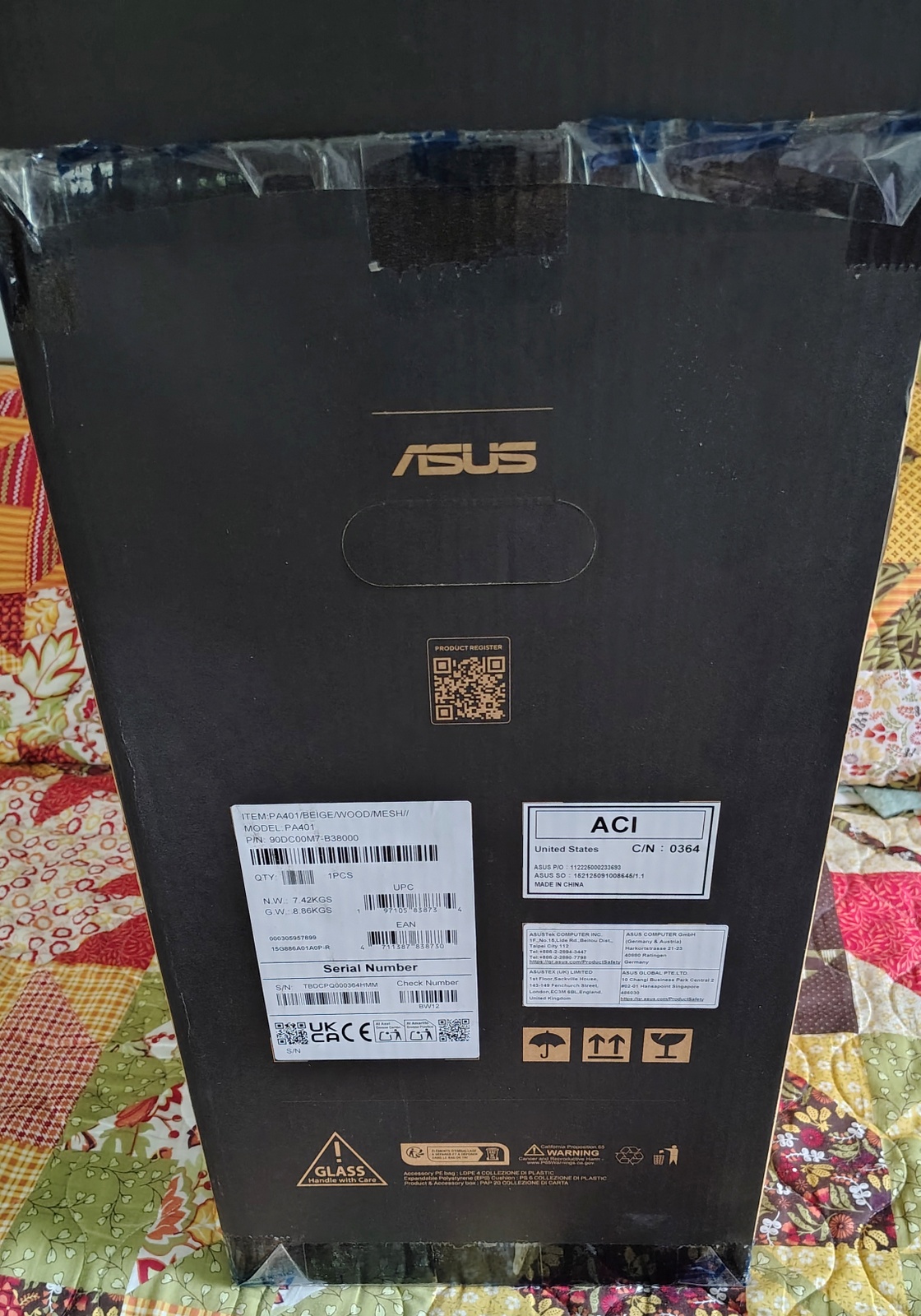 ASUS ProArt PA401 Wood Edition Original Box Foam Inserts & Packing Materials - Image 14