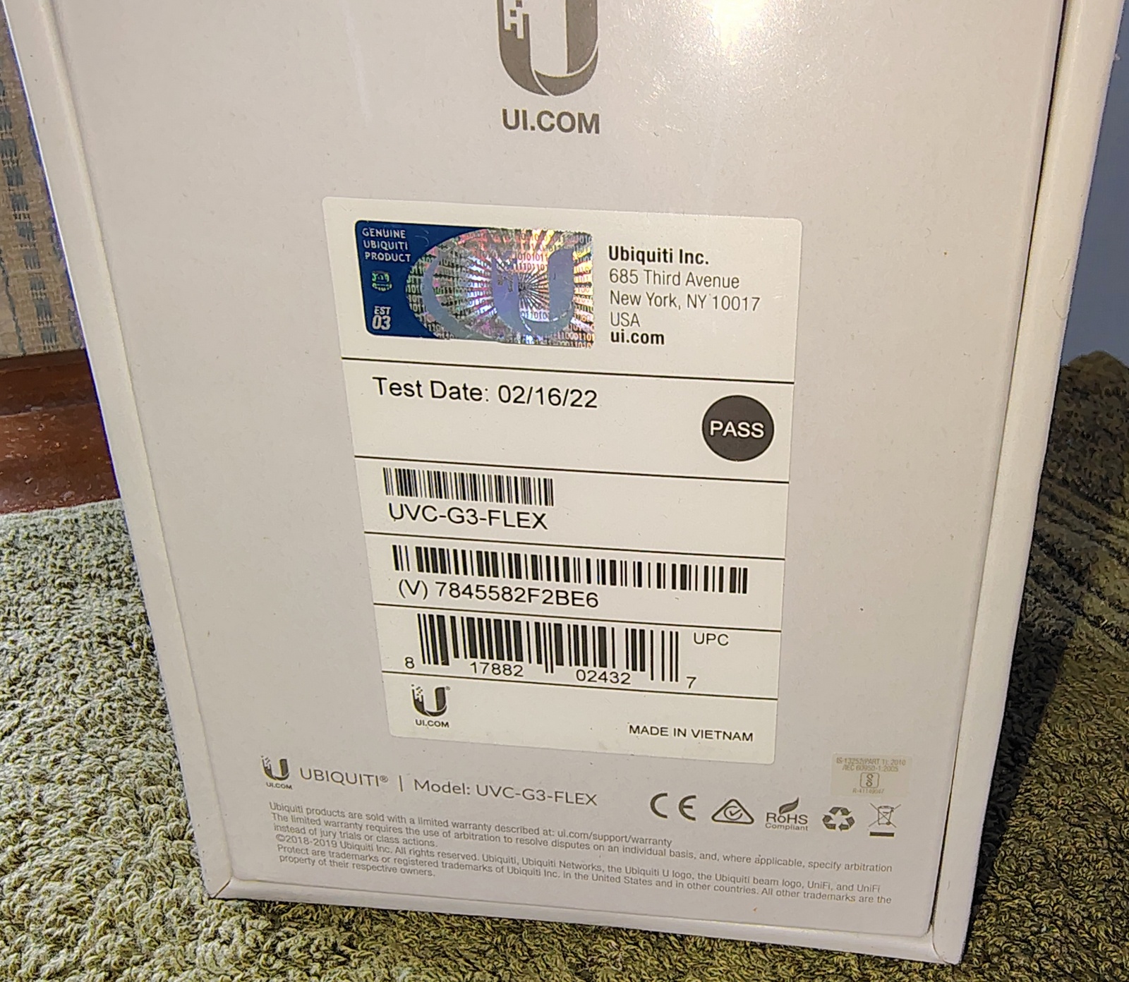 Ubiquiti UniFi Protect UVC-G3-FLEX Security Camera NEW Sealed Box 817882024327 - Image 3