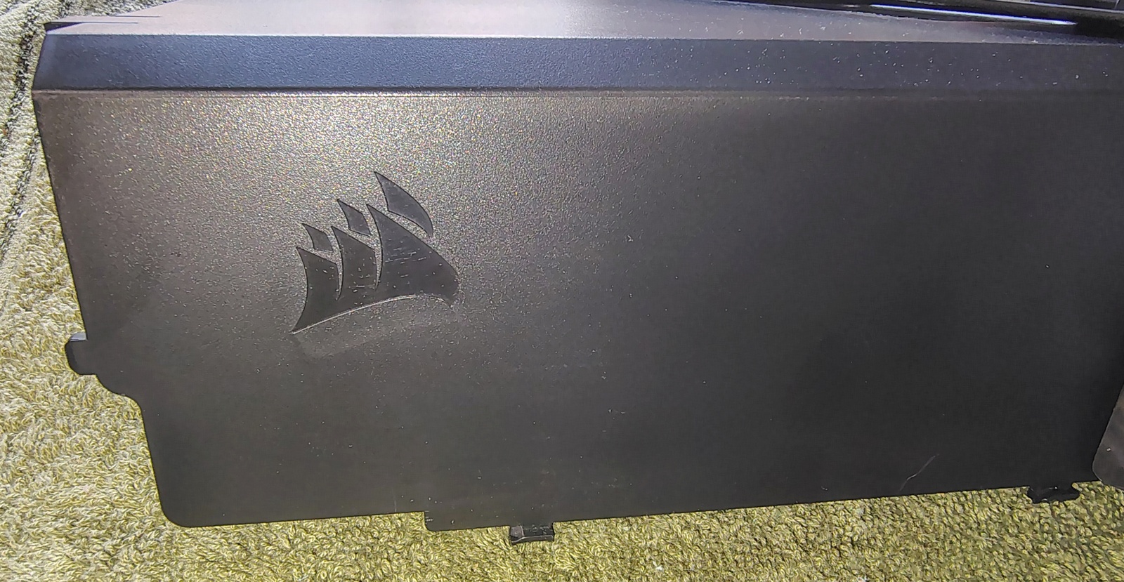 Corsair CC-8900075 Black Plastic PSU HDD Shroud Assembly 400C 400Q Crystal 460X Complete - Image 3