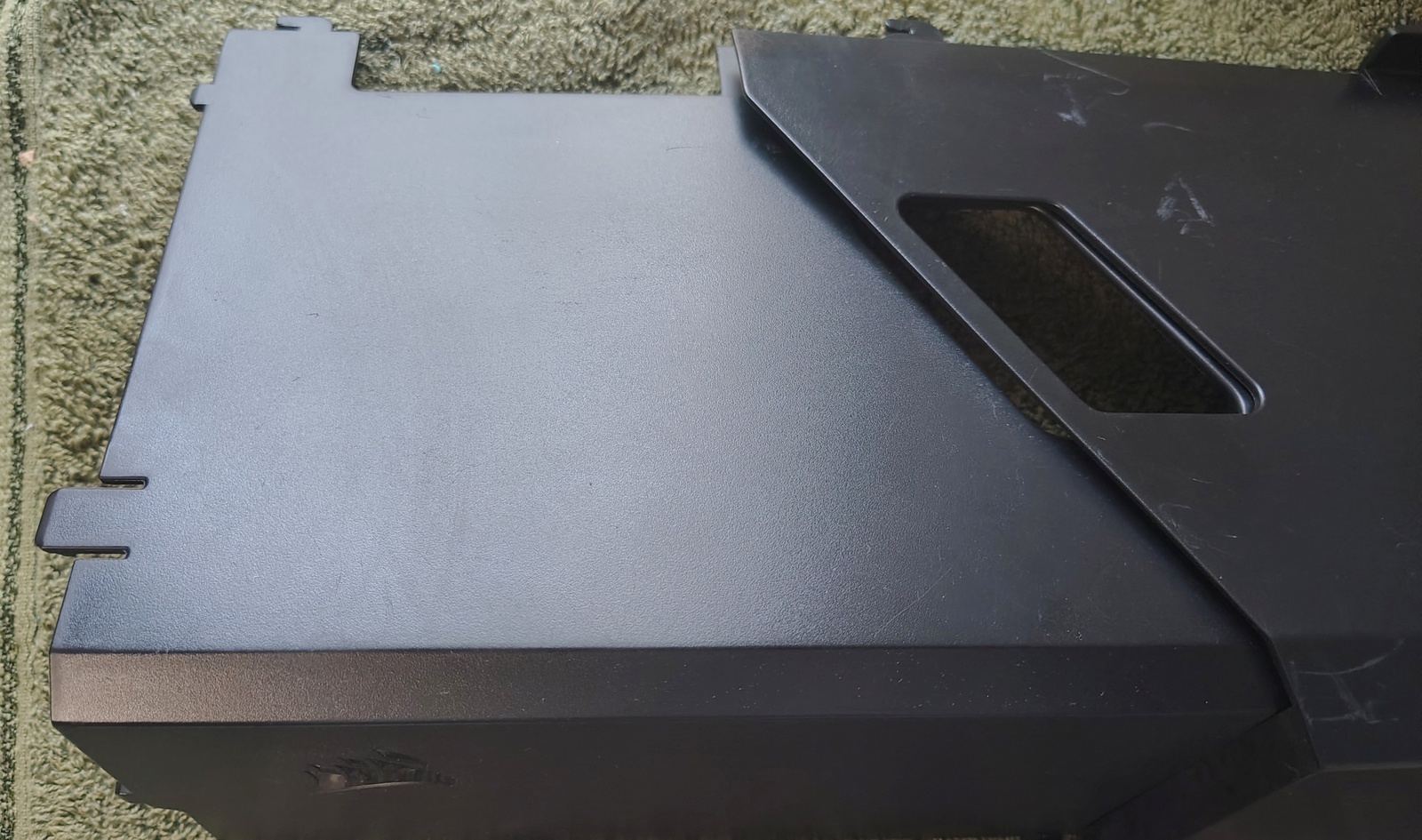 Corsair CC-8900075 Black Plastic PSU HDD Shroud Assembly 400C 400Q Crystal 460X Complete - Image 7