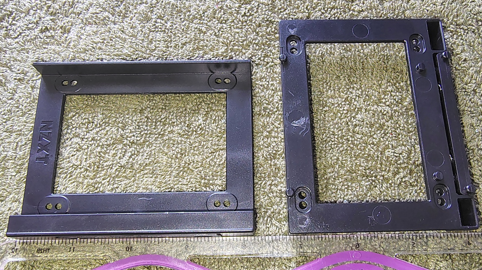 NZXT H500 H500i OEM 2.5" SSD Mounting Trays Spring-Loaded Brackets Lot of 2 - Image 7