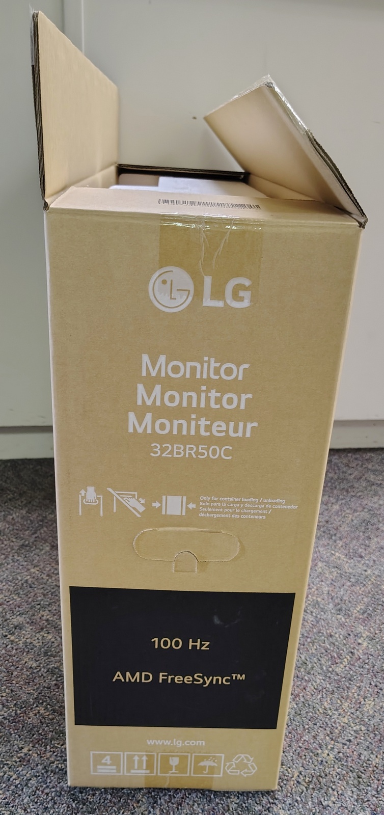 LG 32BR50C-B 32" Monitor Original OEM Box Foam Packaging Insert Set - Image 13