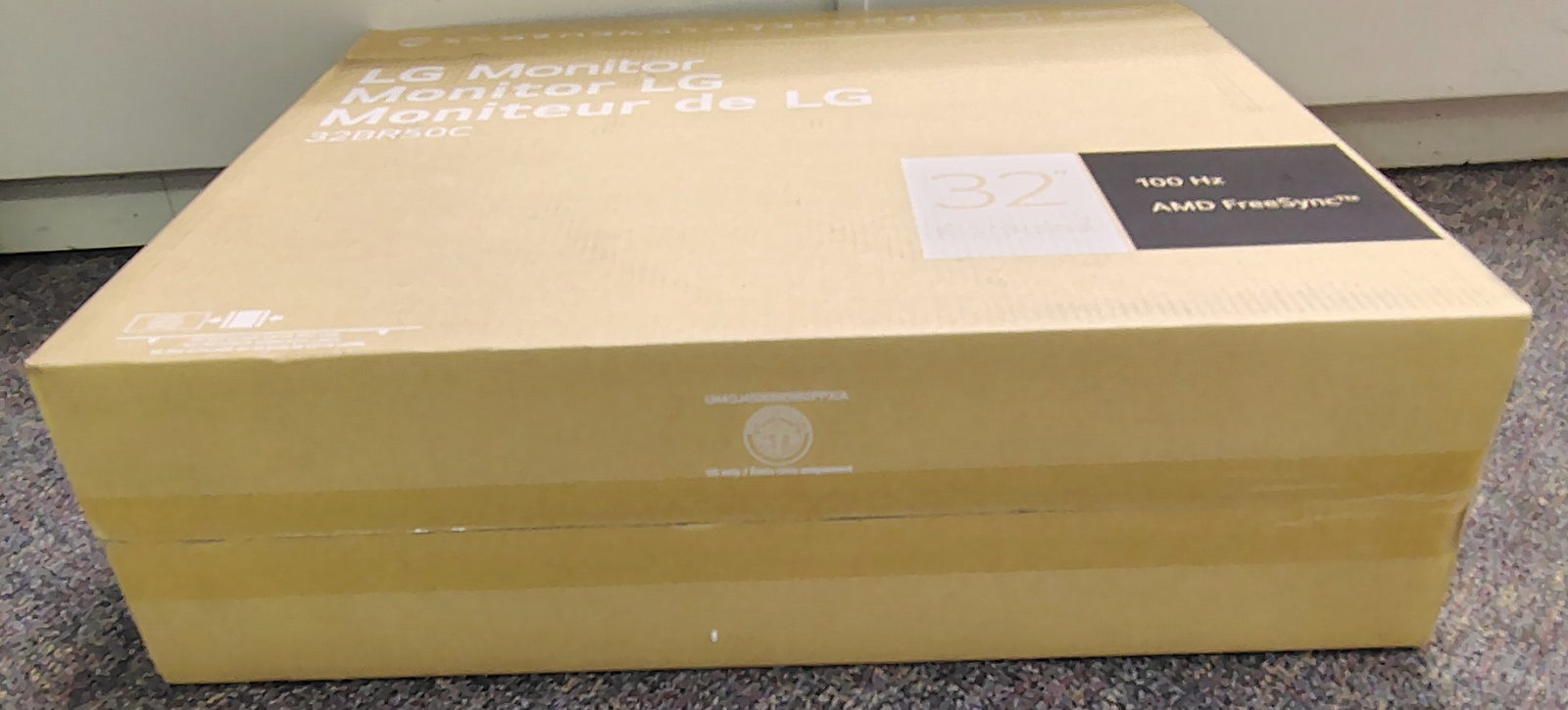 LG 32BR50C-B 32" Monitor Original OEM Box Foam Packaging Insert Set - Image 17
