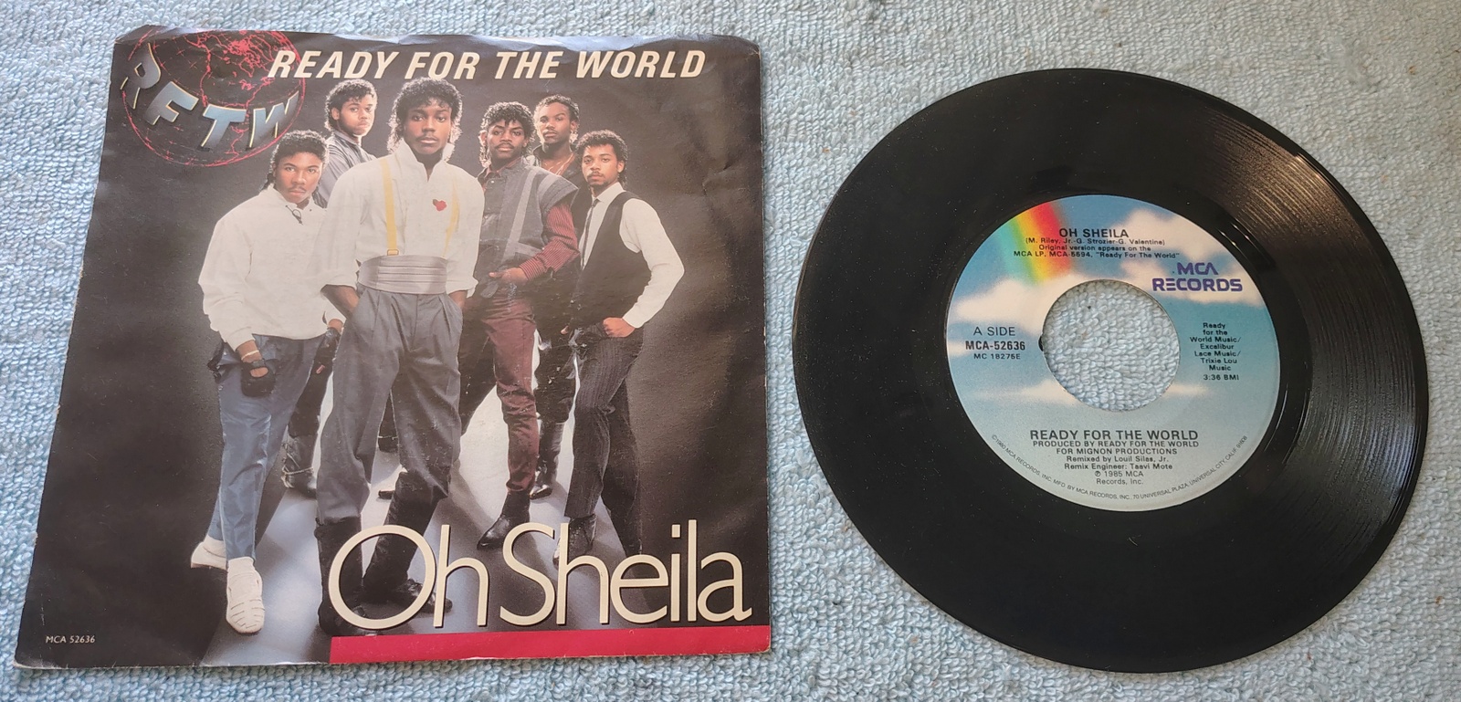 Ready For The World - Oh Sheila 7" 45 RPM Vinyl Single (1985 MCA-52636)