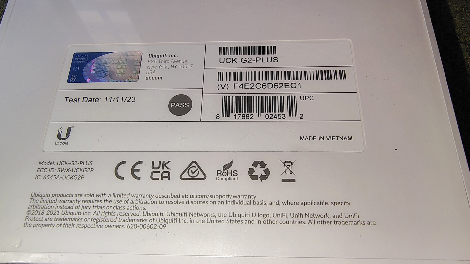 Ubiquiti UniFi Cloud Key Gen2 Plus UCK-G2-PLUS New Factory Sealed NVR Controller - Image 3