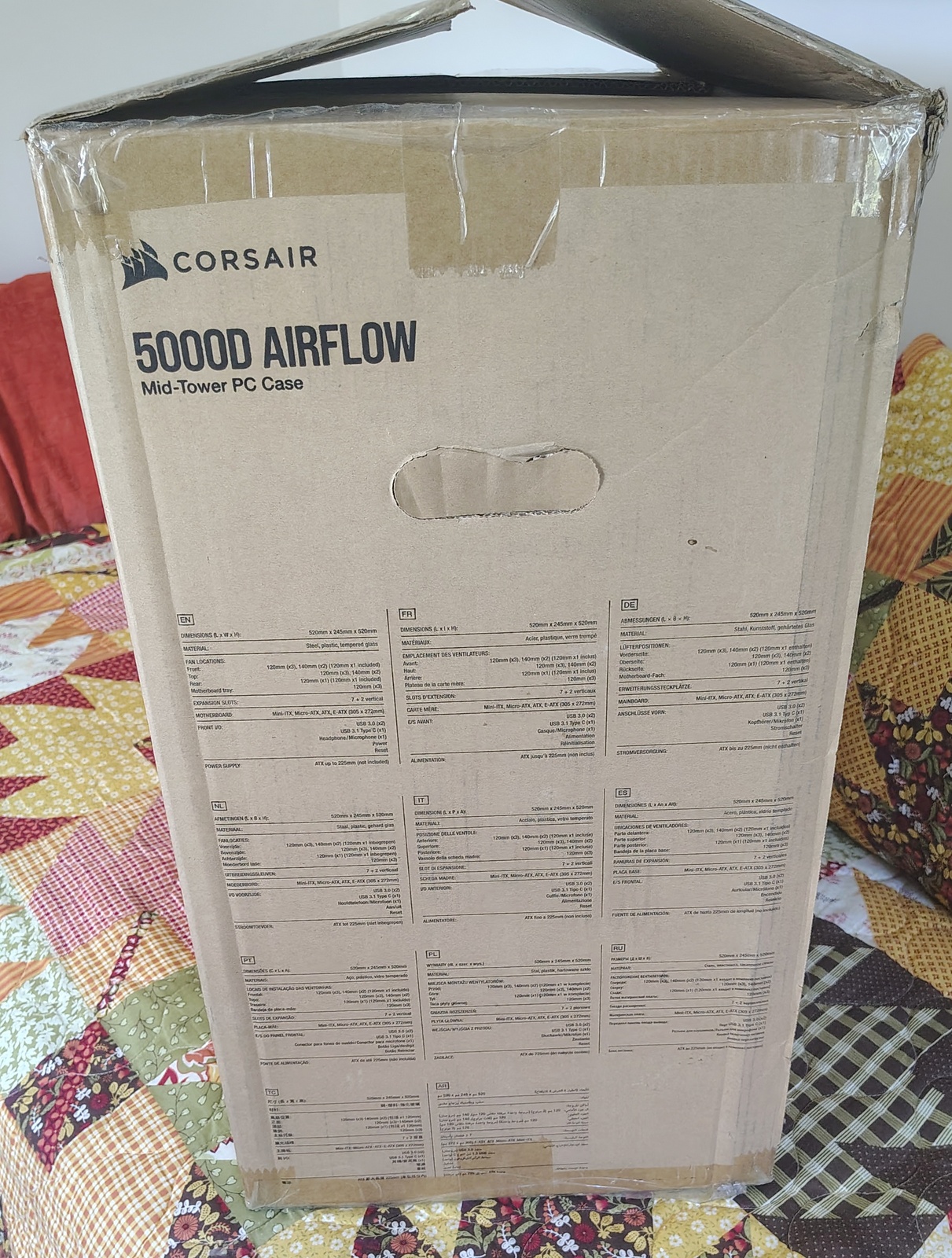 Corsair 5000D Airflow Original Box Foam Inserts Bag Packaging CC-9011211-WW - Image 9