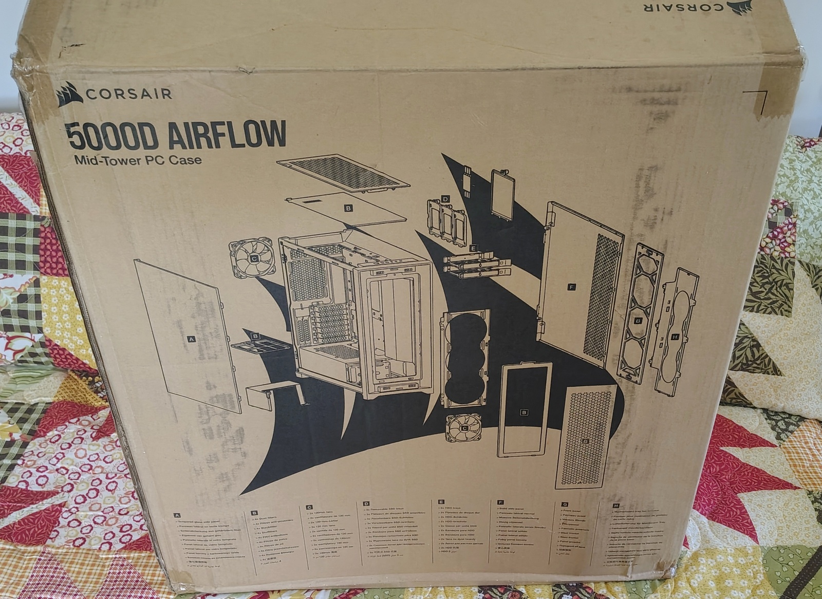 Corsair 5000D Airflow Original Box Foam Inserts Bag Packaging CC-9011211-WW - Image 10