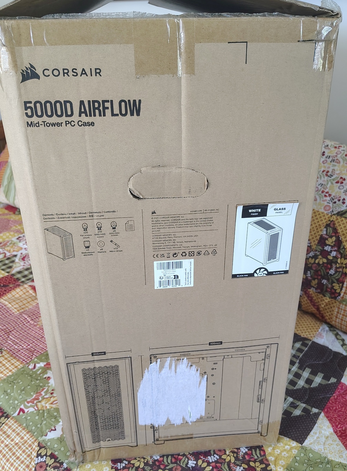 Corsair 5000D Airflow Original Box Foam Inserts Bag Packaging CC-9011211-WW - Image 11