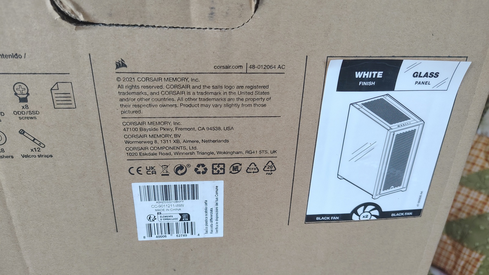 Corsair 5000D Airflow Original Box Foam Inserts Bag Packaging CC-9011211-WW - Image 13