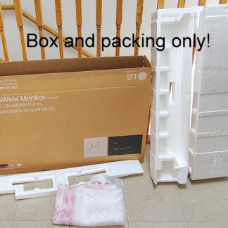 LG 34BQ77QB-B 34" UltraWide Curved Monitor Original OEM Box Foam Packaging Set