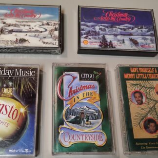 Vintage Christmas Country Music Cassette Lot Shell Rotella Citgo Winston Promo
