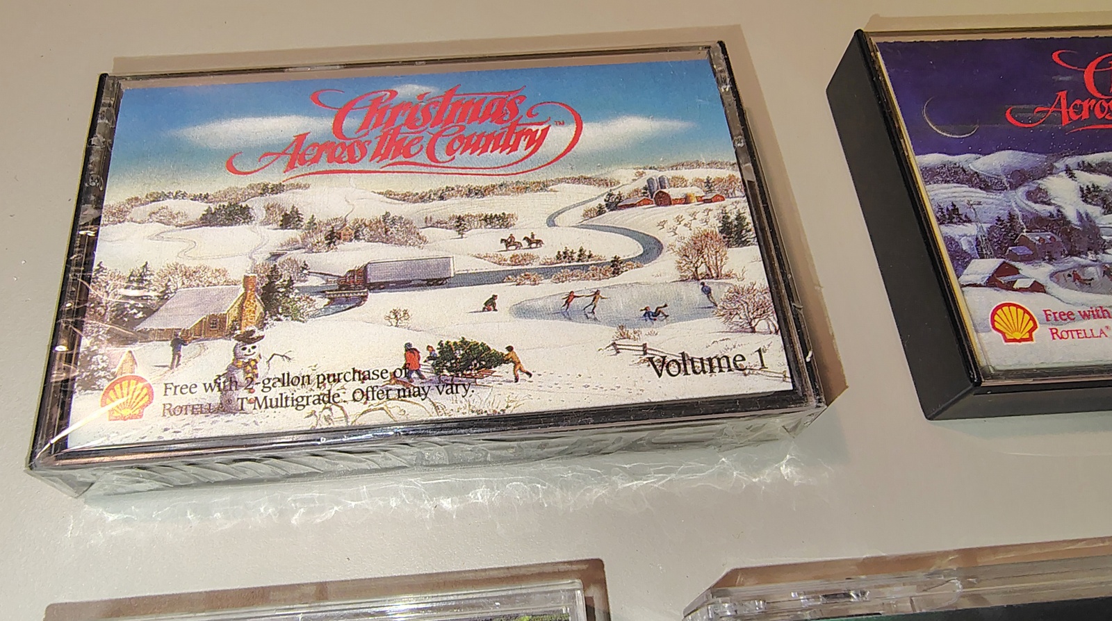 Vintage Christmas Country Music Cassette Lot Shell Rotella Citgo Winston Promo - Image 2