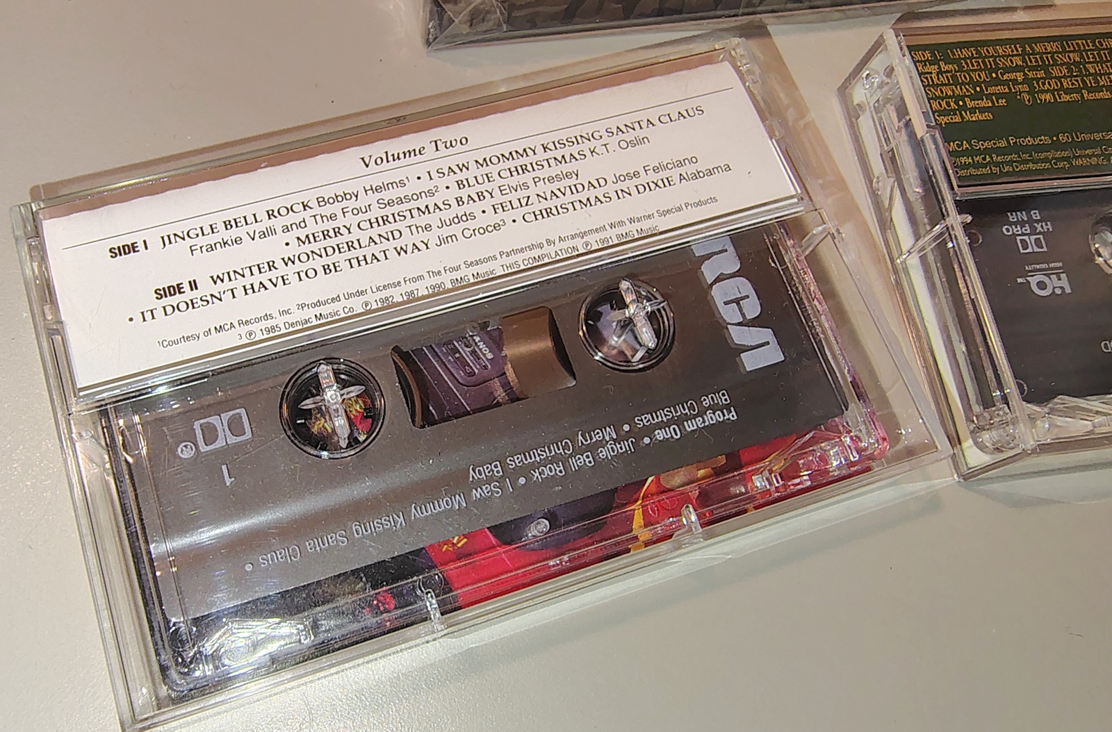 Vintage Christmas Country Music Cassette Lot Shell Rotella Citgo Winston Promo - Image 10