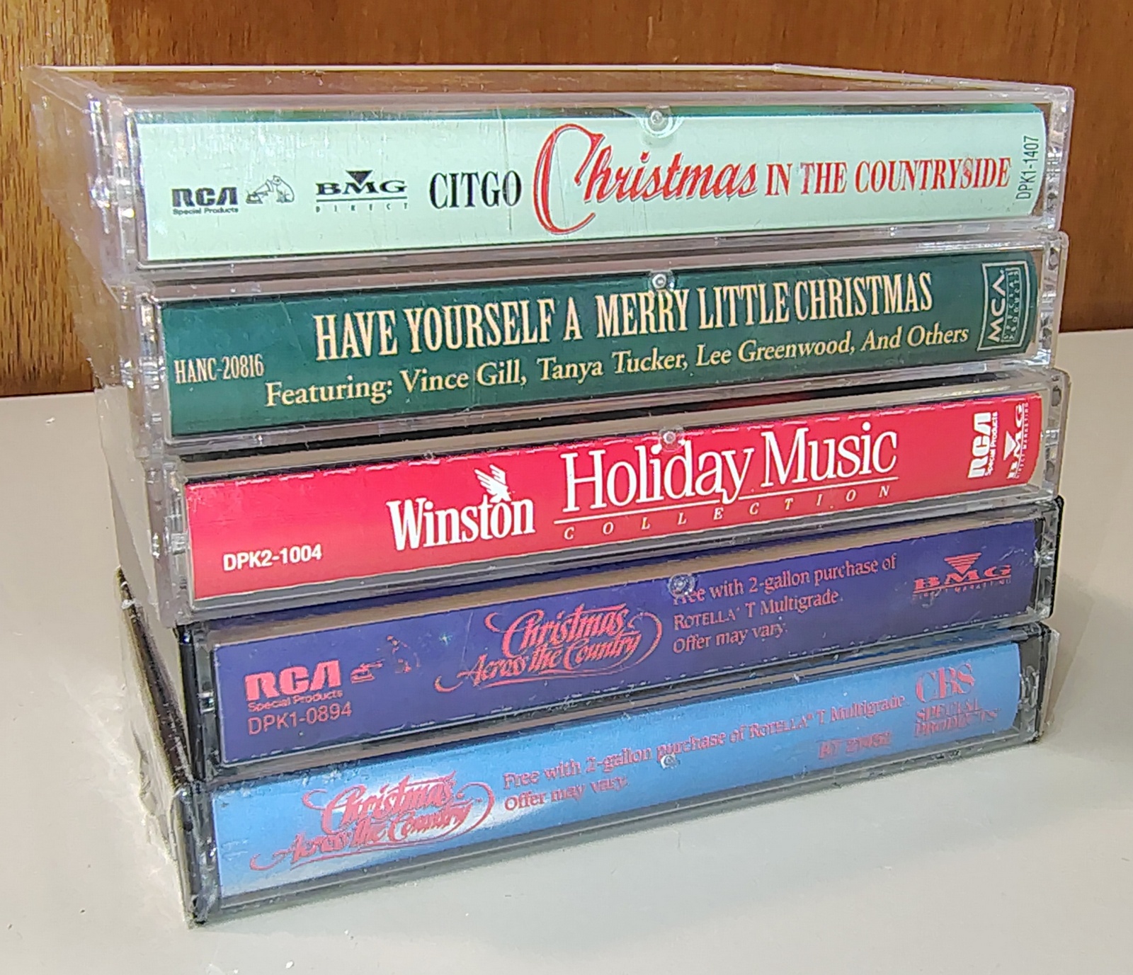 Vintage Christmas Country Music Cassette Lot Shell Rotella Citgo Winston Promo - Image 13
